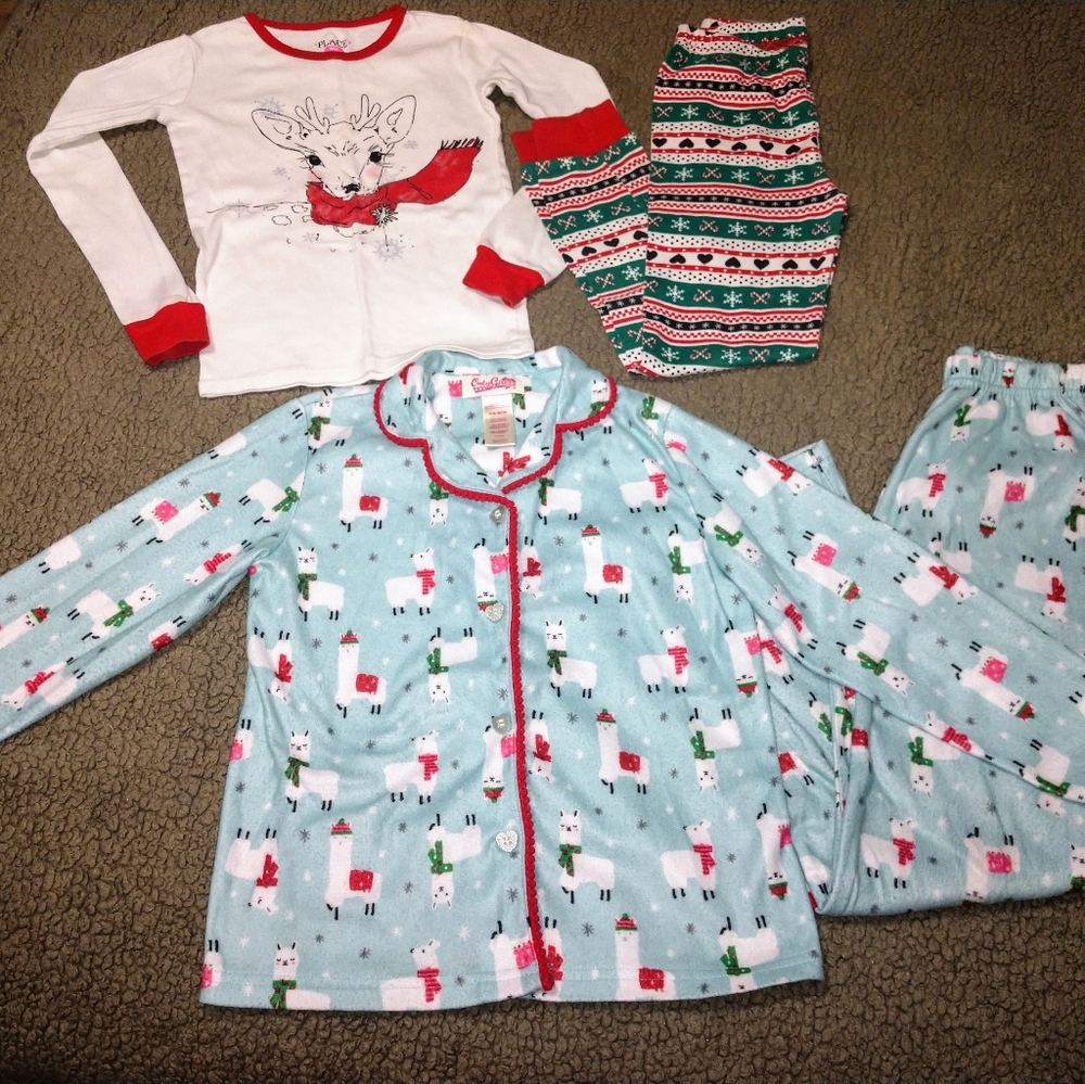 Girl's 7/8 Winter Sleepwear Bundle